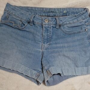 Faded Glory Blue Jean Shorts with Cuffed Hem